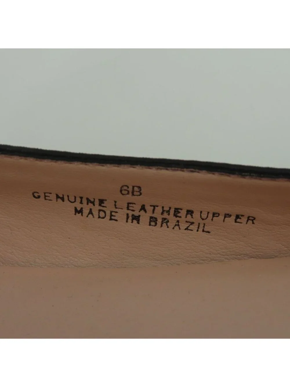 Talbots Women 6 B Shimmer Black Leather Cut Out Round Toe Ballet Flats Shoes